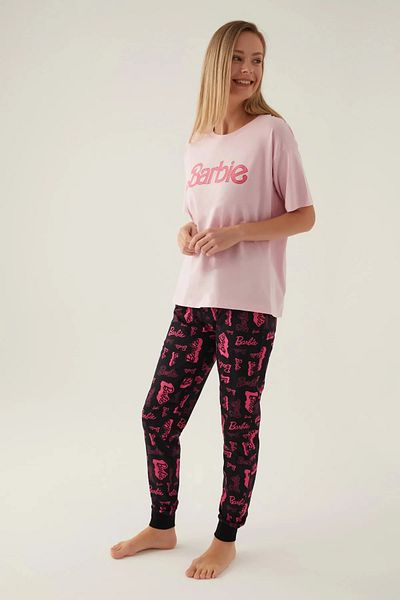 Barbie Cool Pink Women's Short Sleeve Pajama Set