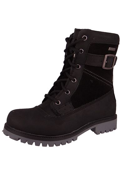 Kamik Damen Winterstiefel Stiefel Rogue Mid WK2046 Schwarz BLK Black Wildleder / Suede mit EVA