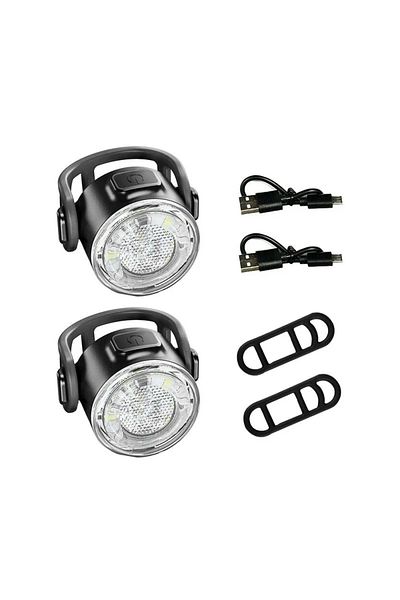 Choice D Bike Front Rear Light Set 6 Modes USB Rechargeable Headlight MTB Night Cycling Waterproof Taillig.