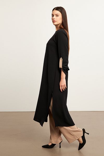 VAVİNOR Afra Tunic Trousers Set - Black