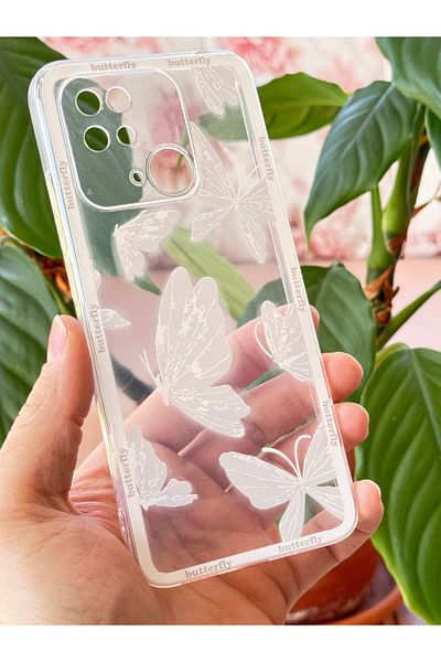 Fibaks جراب متوافق مع هاتف Redmi 10c بتصميم نمط حماية للكاميرا وغطاء سيليكون ناعم ومرن وشفاف