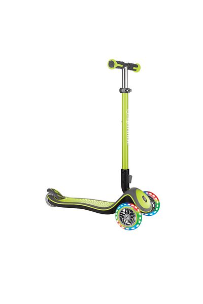 Globber Elite Deluxe Lighted Scooter - Green