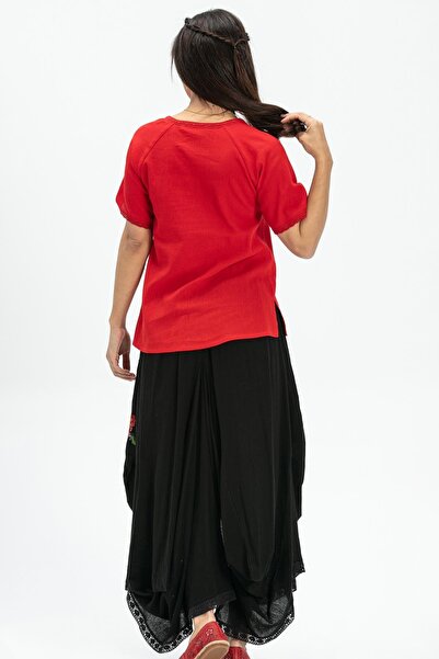 Eliş Şile Bezi Rumeli Şile Cloth Summer Authentic Skirt Black Black