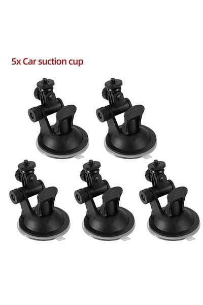 EXSKOF RED COLOR For GoPro Car Suction Cup Mount Windshield Mount For GoPro Hero 13 12 11 10 Insta360 X4 DJ