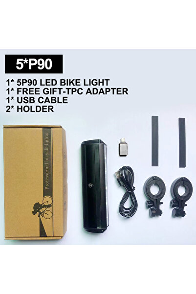 Choice مصباح أمامي 5P90 فقط من Fivemi 5LEDS مصباح أمامي للدراجة 6000 لومن مصب...