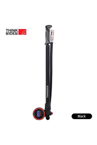 Choice Black ThinkRider Portable High-pressure 300psi Bike Air Pump with Digital Gauge & Rear Suspension Sh