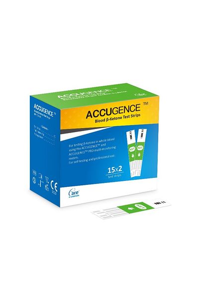 Choice ketone strip 30pc ACCUGENCE PM900 Blood Ketone Blood Glucose(GOD)Keto Diet Meter system Diabetes Gou