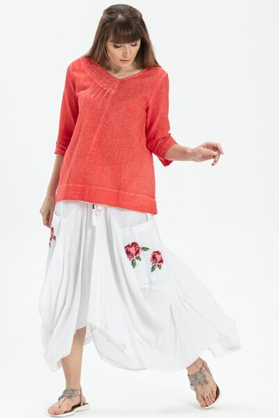 Eliş Şile Bezi Румелі Шіле Безі Літня автентична спідниця біла Byz