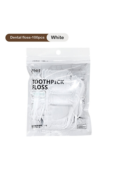 Choice1 استبدال 100 قطعة من خيط تنظيف الأسنان موزع خيط الأسنان يحتوي على 10 ق...