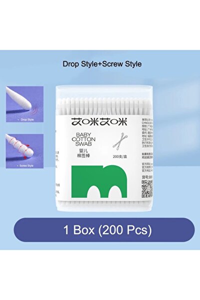 Choice1 1 Box SDT 400/200 Pcs Double Head Cotton Swab Women Makeup Lipstik Bu...