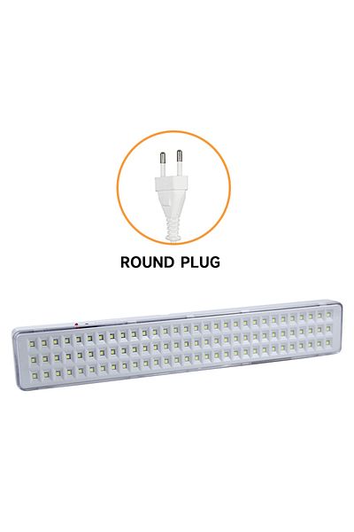 ENGRANVES 90led-round Plug 90led مصابيح إطفاء الحرائق المحمولة باليد مصباح طوارئ LED مثبت على الحائط Recha
