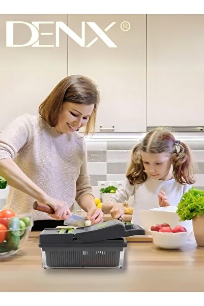 Denx 15 in 1 Multifunctional Vegetable Chopper, with Self-Cleaning Button, Egg White Separator