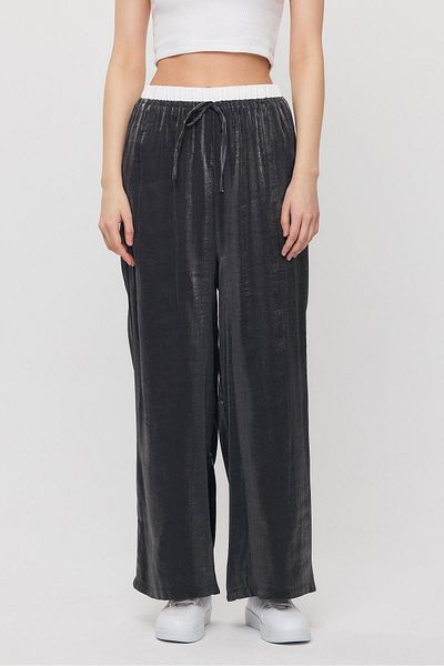 Rays 4328A Black Elastic Waist Trousers