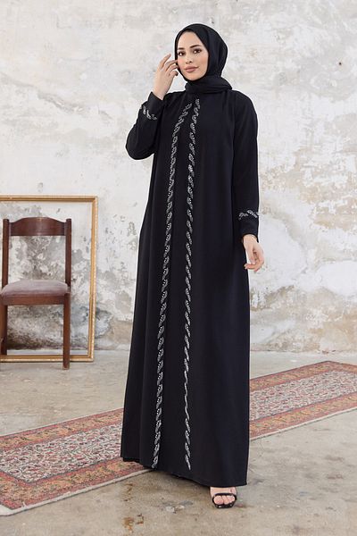 VAVİNOR Βραδινό φόρεμα Lara Plus Size - Μαύρο