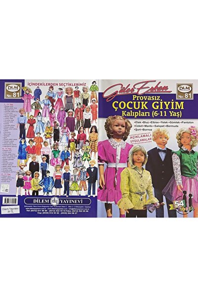 Dilem Yayınları Güler Erkan Provasız Dikiş Kalıpları Dergisi