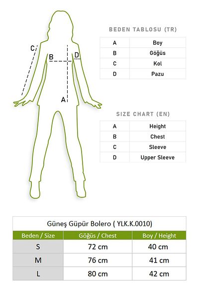 Eliş Şile Bezi Güneş Guipure Bolero White Byz