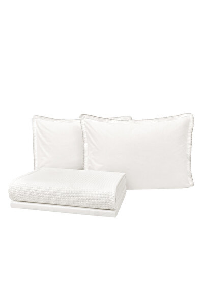 Yataş Ekru Revmen Liya Meadow-Double Cotton Piquet Set