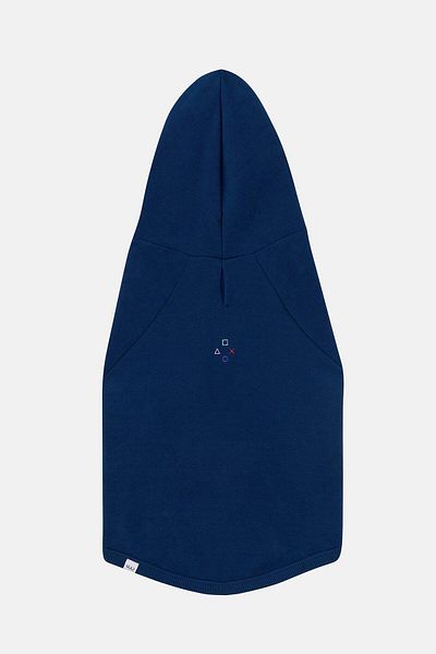 Bruno Society Gamer Supersoft Dog Hoodie - Navy Blue