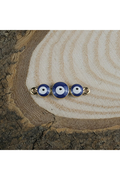 Prestij Boncuk Zlatna metalna plava perla za urokljivo oko, figurica, ogrlica...