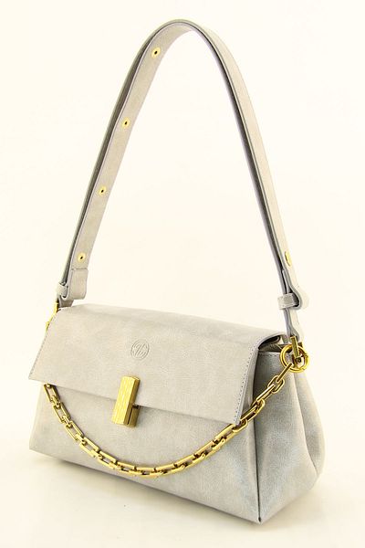 HNB Women's Gray Soft Medium Shoulder Bag