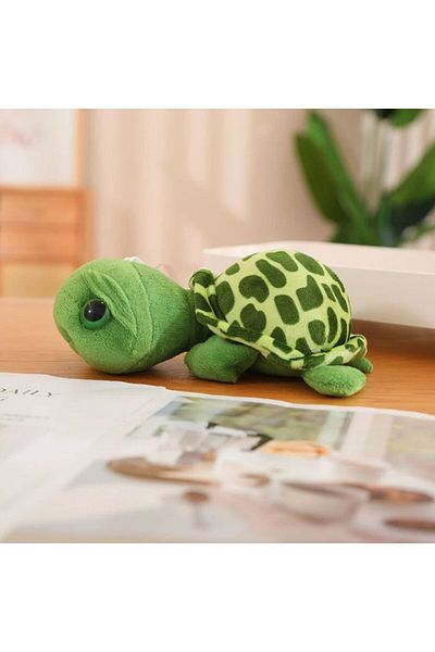 Choice 20cm Green Big Eye Turtle Stuffed Animal - Turtle Plush Stuffed Animals, Mini Plushie for Kids Toys