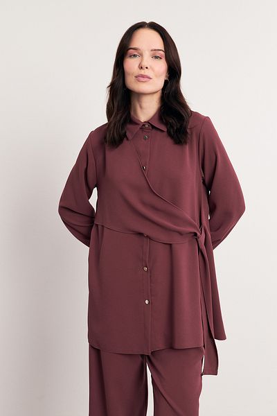 VAVİNOR Dried Rose Perla Tunic and Trousers Set