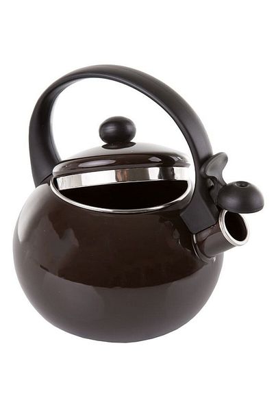 Ambition Ceainic aragaz cu fluier 1.9L (2.2L), maro, email, Merve