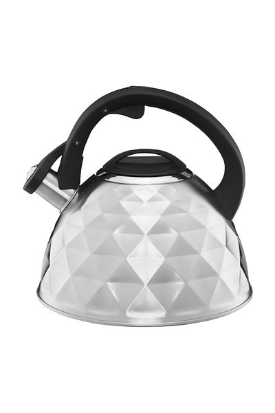 Ambition Ceainic aragaz cu fluier 2.5L (3L), argintiu, Diamond