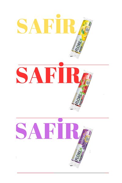 SAFİR كيس قمامة بنكهة الفواكه حجم وسط 3 قطع أروما مختلطة
