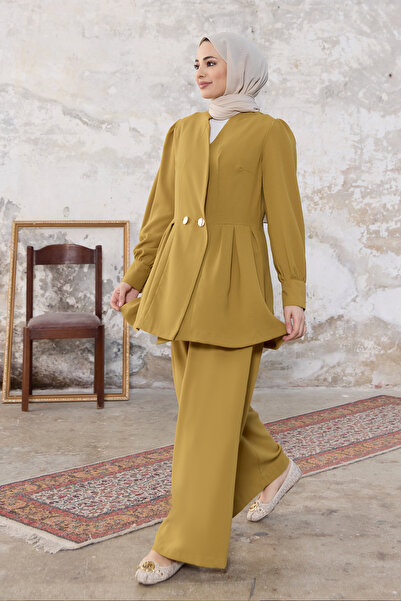 VAVİNOR Σετ παντελόνι Linda Jacket - Πράσινο λαδιού