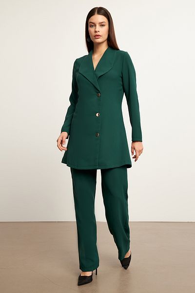VAVİNOR Liora Jacket Pants Set - Emerald