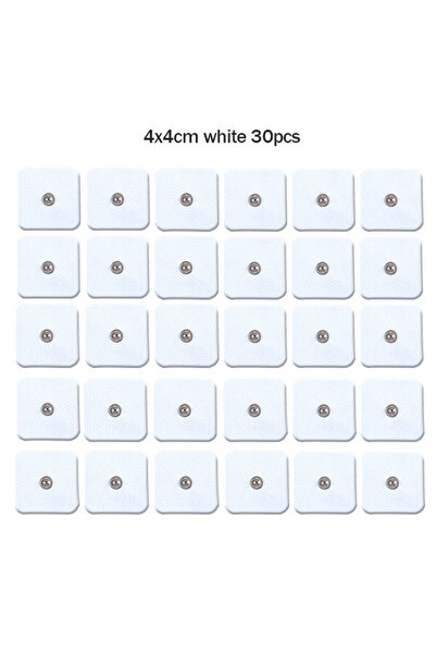 Choice1 5 × 5 سم أبيض 30 قطعة 5 × 5 سم وسادات أقطاب كهربائية قابلة لإعادة الا...