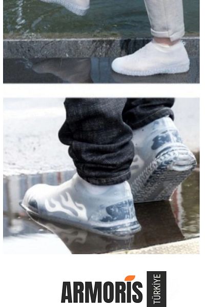 Armoris New Generation Water Dirt Proof Non-Slip Leakproof Flexible Shoe Rain Protector M Size Silicone Case