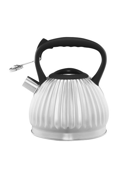 Ambition Ceainic aragaz cu fluier 2.5L (3L), argintiu, inductie, Curly