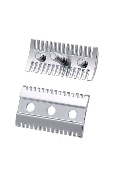 Choice Silver Double Edge Shaving Safety Razor Open Comb Head Male Safety Razor Head Shaving Tool Barber Ho