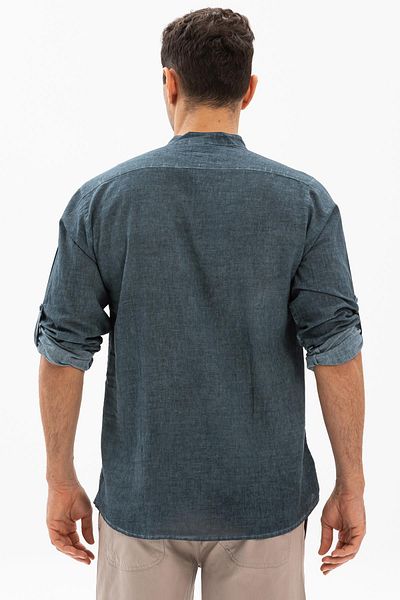 Eliş Şile Bezi Μακρυμάνικο Şile Πανί Bodrum Ανδρικό T-shirt Πράσινο 9014