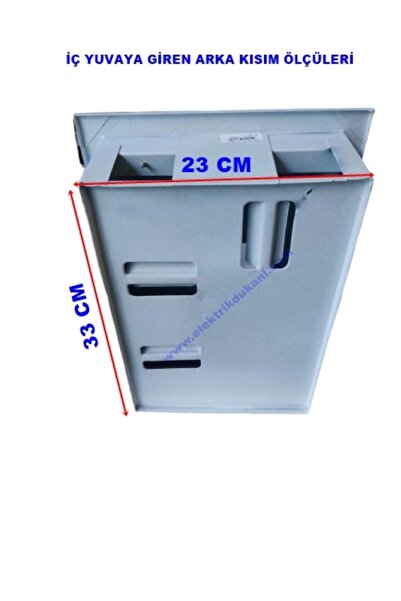 aköz 1 Monofaze Sayaçlı 6 Otomatlı Sıva Altı Pano (Sac) 102