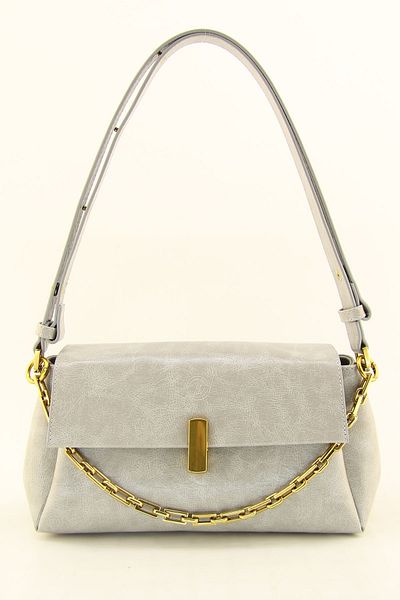 HNB Women's Gray Soft Medium Shoulder Bag