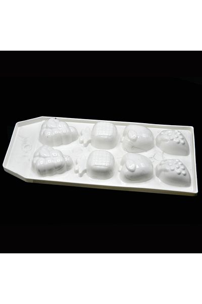 Generic 4-shape plastic ice cube tray