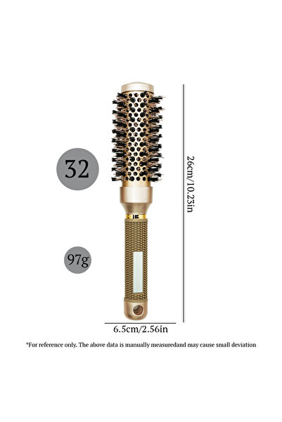 choice2 فرشاة تجعيد الشعر LG07-32-2 ذات الأنبوب الألومنيومي الدائري، فرشاة تجعيد الشعر الدائرية المضادة للكهرباء الساكنة، برو باربر H