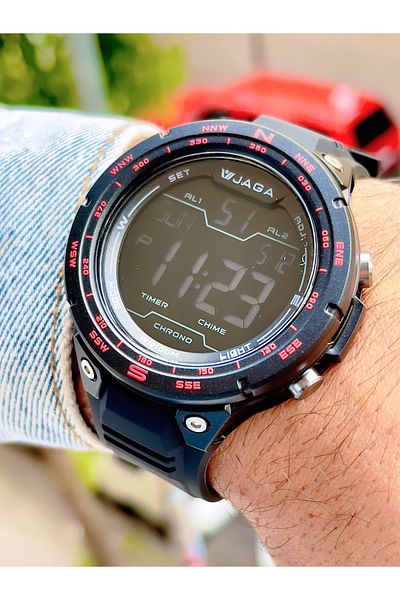 Jaga 10 Atm Waterproof Digital Men's Wristwatch with Chronometer