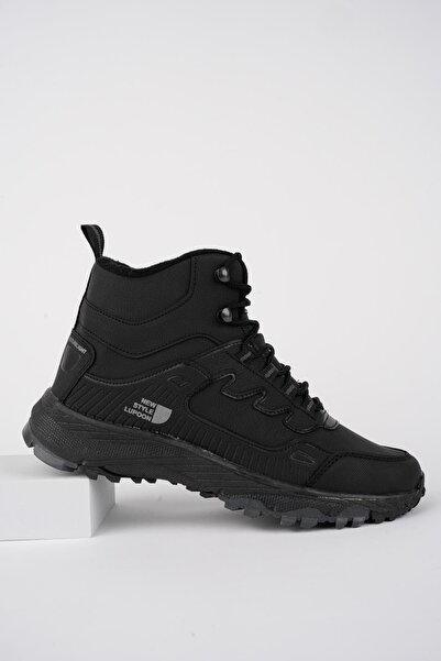 MUGGO Alaska Unisex Garantili Trekking Outdoor Bağcıklı Yandan Fermuarlı Kışlık Bot