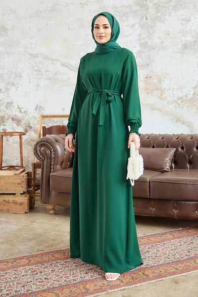 VAVİNOR Φόρεμα Vera Sashed - Emerald