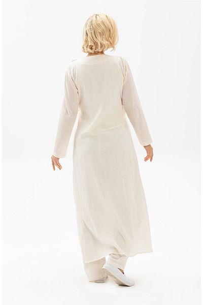 Eliş Şile Bezi Embroidered Şile Cloth Seasonal Ferace Cream Krm