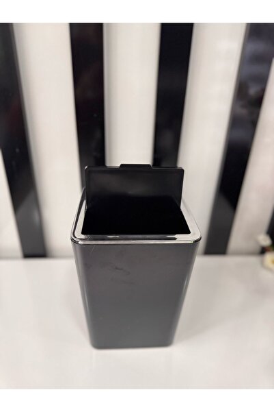 LUCES DESİGN Luces Trash Can Acrylic 6 Liter Volume 24 Cm, Bathroom Trash Can 17X24 cm Office Trash Can