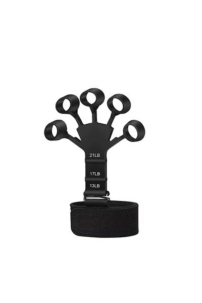 Choice Black Finger Gripper Finger Exerciser Guitar Finger Exerciser 6 Resistant Levels Recovery Physical T