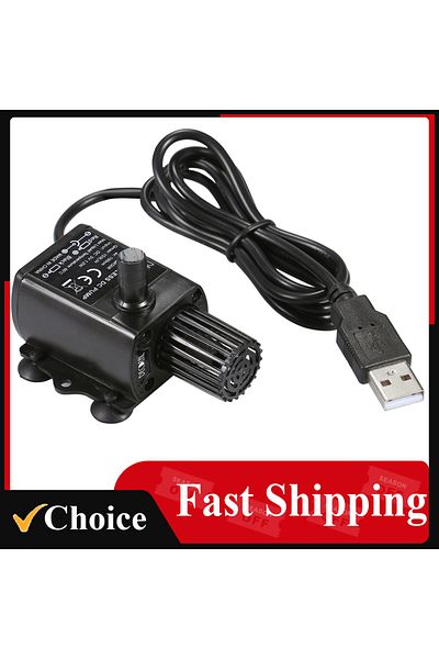 Choice Brushless Water Pump with Strainer Ultra-quiet Mini DC5V Oil Pump Waterproof Submersible Fountain...