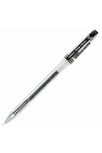 Dong-A Donga Finetech 0.3 mm Black Needle Tip Rollerball Pen 204410