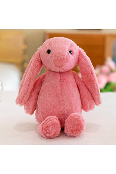 Choice4 لعبة أرنب لطيف وردي أحمر 28 سم من القطيفة ذات أذن طويلة دمية محشوة نا...