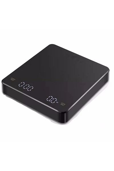 Choice 0.1g 3kg Digital Rechargable Coffee Scale with Timer LED Screen Espresso USB 3kg Max.Weighing 0.1g H